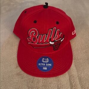 NWT Chicago Bulls NBA Basketball Ultra Game Adjustable Snapback Cap - Red